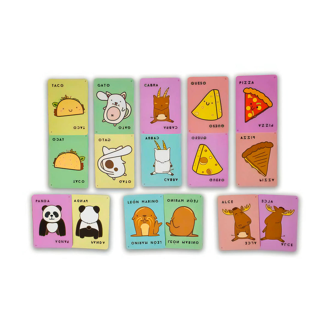 Taco Gato Cabra Queso Pizza — Juego de Cartas