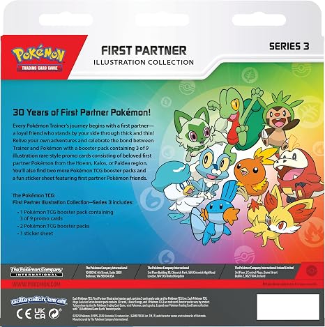 Pokémon First Partner Illustration Collection Series 3 en Inglés