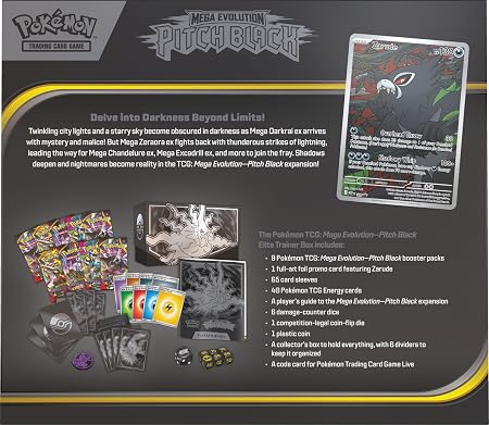 Mega Darkrai ex en la Elite Trainer Box Pokémon Pitch Black