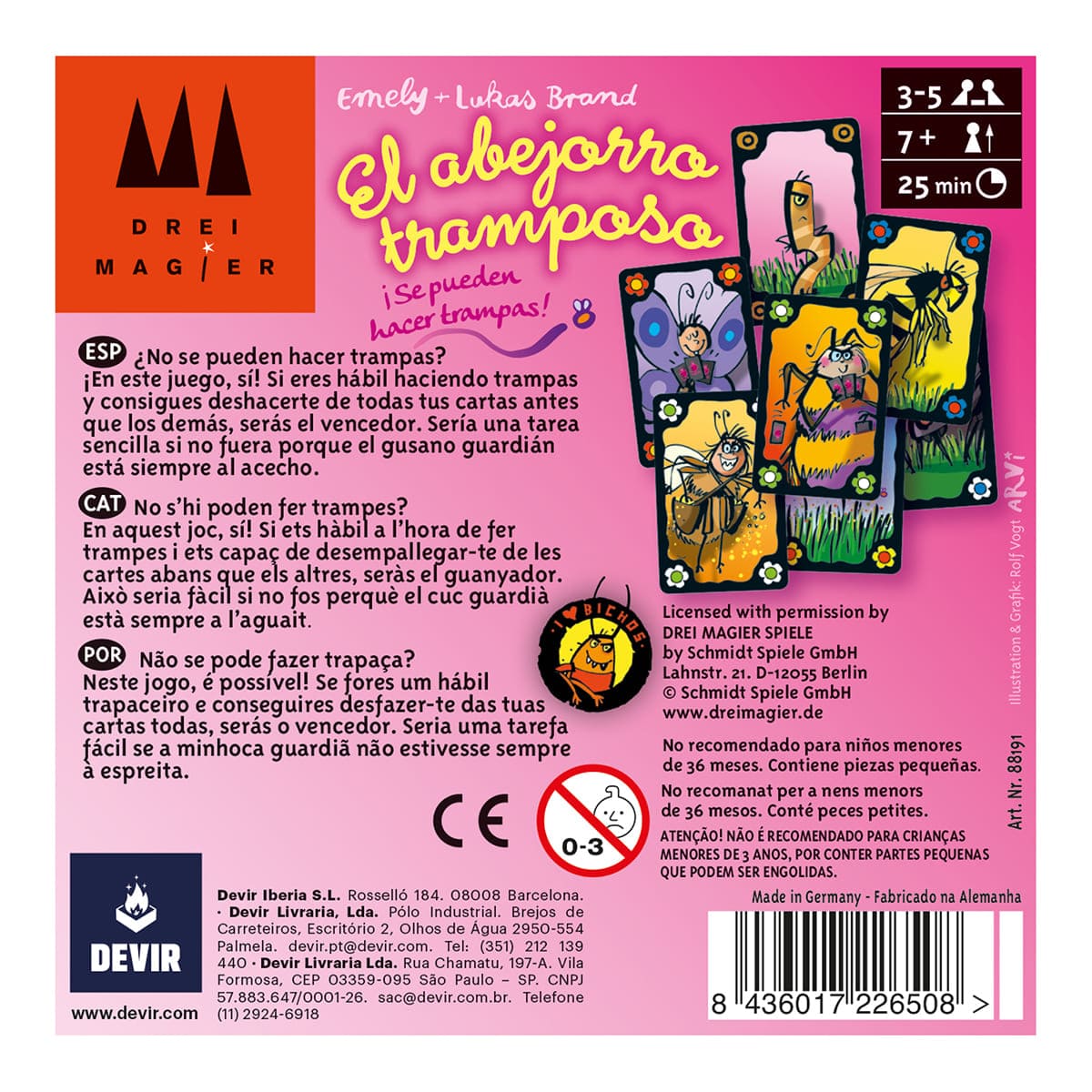 El Abejorro Tramposo — Juego de Cartas